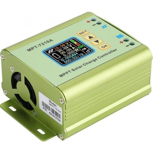 MPT-7210A Solar Panel Charge Controller MPPT Adjustable Solar Lithium Battery Pack Charger Regulator 24V 36V 48V 60V 72V