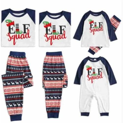 S-2XL 0-8Y 2020 Family Christmas Pajamas XMAS Deer Print Adult Women Kids Family Matching Clothes Christmas Pajamas Family Set