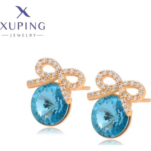 Xuping Jewelry Fashion Lovely Crystal Earrings of Popular Europen Design for Women Girls 810679271