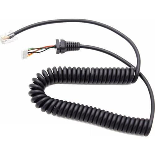 Replacement Mic Cables Cord Wire For YAESU MH-48A For Car Radio Talkie Walkie Telephone Spring Line Car Hand Speaker Microphone