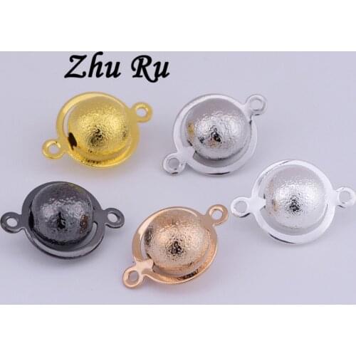 10pcs ZHU RU 8mm Hot Sale High quality toy ball globe Double rings Charms Fashion jewelry materials Bracelet Pendants Findings