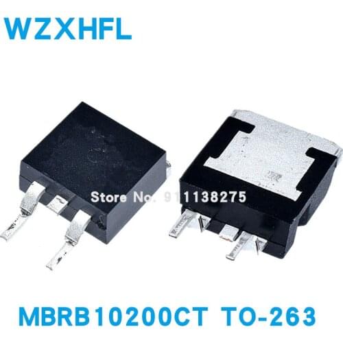 10PCS MBRB10200CT TO-263 10200CT TO263 B10200G D2PAK 10A 200V SMD Schottky diode new and original IC Chipset