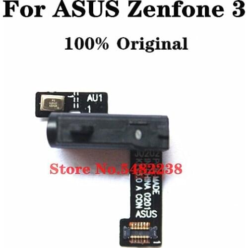 100% Original Headphone Jack MIC Flex cable For ASUS Zenfone 3 ZE520KL ZE552KL Earphone Jack plug Microphone Connector