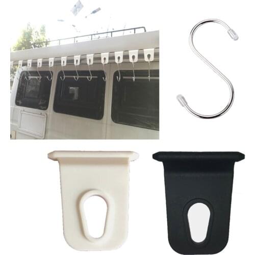 5/10 Pieces RV Awing Hanger Portable Plastic Caravan Motorhome RV Awning Hook Ring Clothes hanger Clip String Hooks