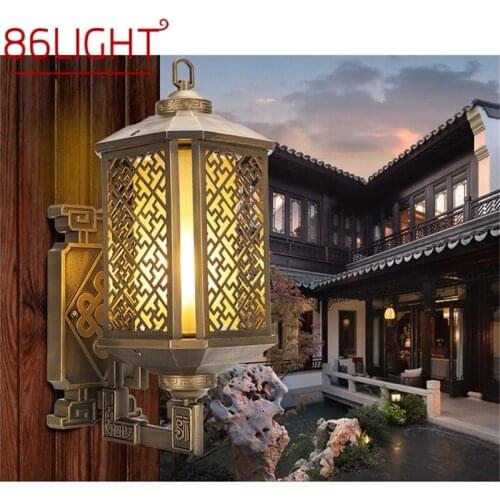 86LIGHT Classical Outdoor Wall Lights Retro Bronze LED Sconces Lamp Waterproof IP65 Decorative For Home Porch Villa