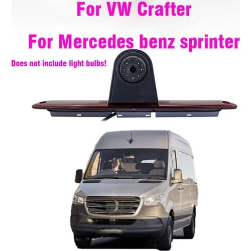 Car CCD Reversing Rear View Camera IR LED Brake Light Parking Night Vision Backup For Mercedes Benz Sprinter VW Crafter