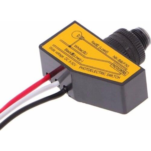 Wireless Remote Control Switch Light Automatic Control Sensor DC12V 24V 36V 48V Portable Photocell Smart Switch Wall Panel