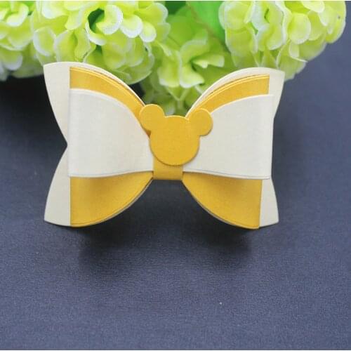 Bow Wood Die Cut DIY Scrapbooking Leather Mold Handmade Crafts Suitable For Big Shot Machines