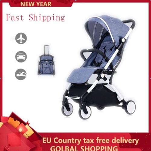 Baby Stroller Kight Weight Travel System Kinderwagen For Newborn Can Sit and Lie Can On The Plane Gold B B car Girl Boy Pram