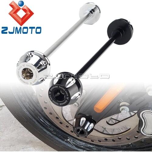 For Harley Softail Standard EFI FXSTI FXST 2018-2021 Front Rear Axle Sliders Wheel Protector Motorcycle Aluminum Fork Crash Caps