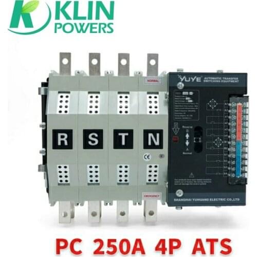 YES1-250N-4P PC Grade Double Power Automatic Transfer Switch For Diesel Generator 250A