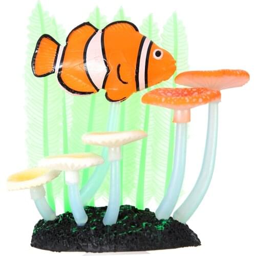 Vivid Artificial Luminous Water Plants for Aquarium Underwater Fish Tank Garden Lands