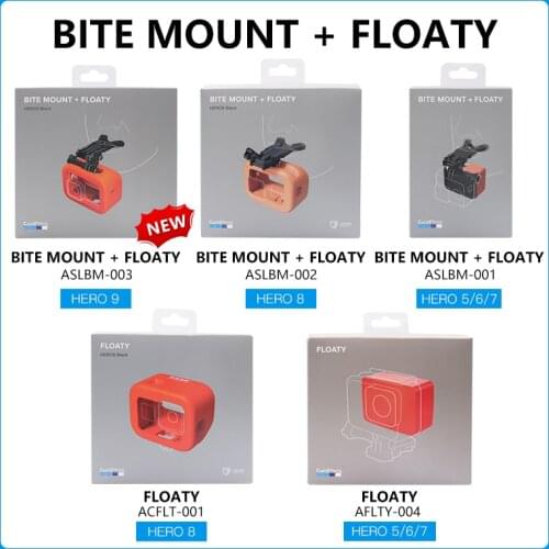 GoPro Original Accessories Bite Mouth Mount + Floaty for HERO8 / HERO7 AFLTY / ASLBM / ACFLT / ASLBM go pro accessory