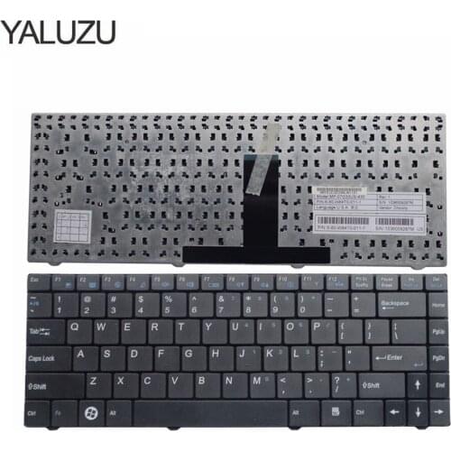 US Black New English Replace laptop keyboard For CLEVO W84 W840T M4121 W840 W830 W84T0