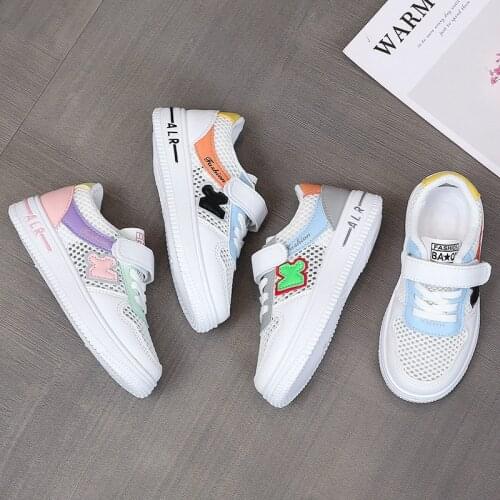 Shoes 2021 summer new children sports shoes breathable air mesh fashion flats sneakers casual for kids