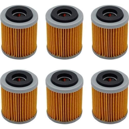 6pcs Oil Filter for YAMAHA YZ250F YZ 250F 2001 2002 YZ 400F YZ400F 1998 1999 YZ426F YZ 426F 2000 2001 2002