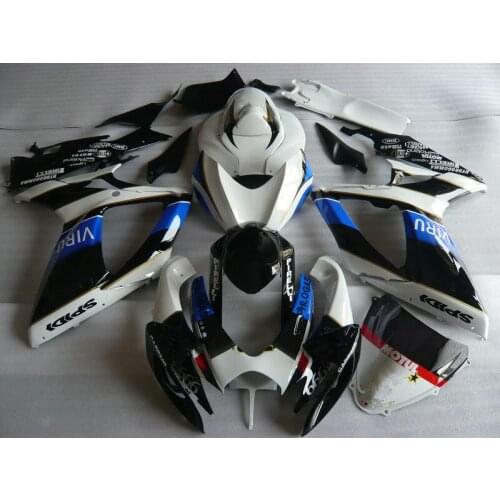 Motorcycle Fairing kit for GSXR600 750 K6 06 07 GSXR 600 GSXR750 2006 2007 ABS White blue black Fairings set+gifts SB69