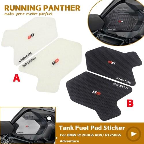 Motorcycle side fuel tank pad decal sticker For BMW R1200GS ADV R1250GS Adventure rubber sticker side pad 2013-2019