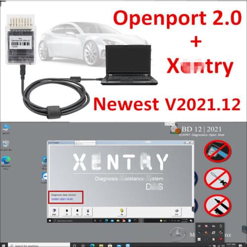 Newest Xentry 2021.06 Diagnostic Software Remote Install with Tactrix Openport 2.0 ECU Chip Tuning Tool OBD 2 OBD2 Scanner Tool