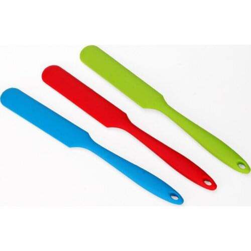 Silicone spatula cream Baking Cream Mixing Butter scraper Brush Cake Smoother Polisher Cake Fondant Decor one-piece Steel core