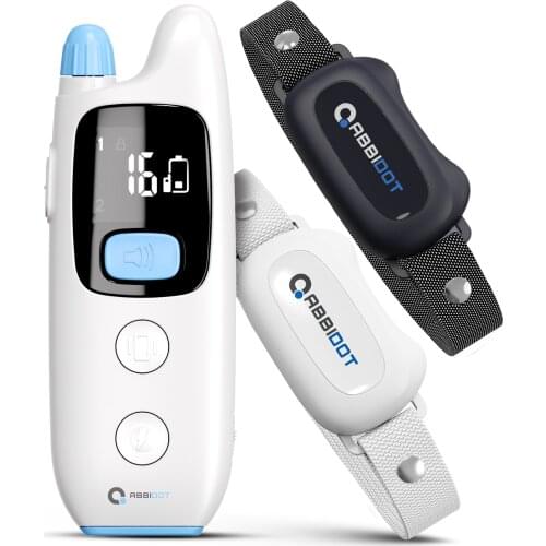 ABBIDOT Dog Training Collar Electric Shock Anti Bark Strap for Small Dogs Canine Equipment Supplies Accessories 1500Ft Q20