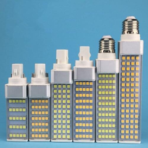 Lampada G23 G24 E27 9W 11W 13W 14W 16W 85V-265V/AC Horizontal Plug lamp SMD5050 Bombillas LED Corn Bulb Spot light CE RoHS