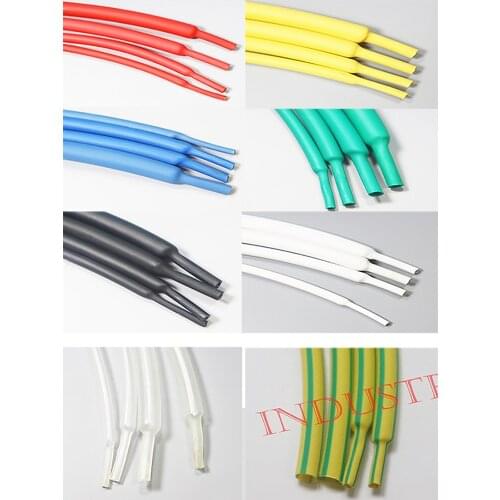 Heat shrink tube tubing 14 16 18 20 22 25 28 30 35 40 50 60mm 2:1 ratio Insulation Shrinking Assorted Wire Cable 8 color mixed