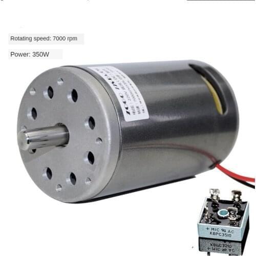 7000rpm high speed double ball bearing with fan belt machine magnetic bead motor DC 220V 300W/350W/680W