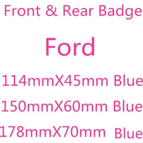 1pc Modification / Change Blue F0-rd 3D Car Front Head Hood Bonnet or Rear Tail Bumper Trunk Boot Mark Emblem Logo Badge Sticker