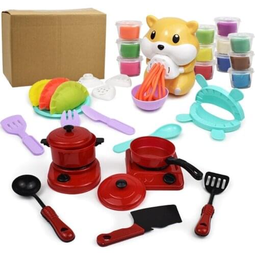 Playdough Playsets Plasticine Noodle Machine Creative Playdough Sets Fun Kitchen Toy for Kids Children Toddlers