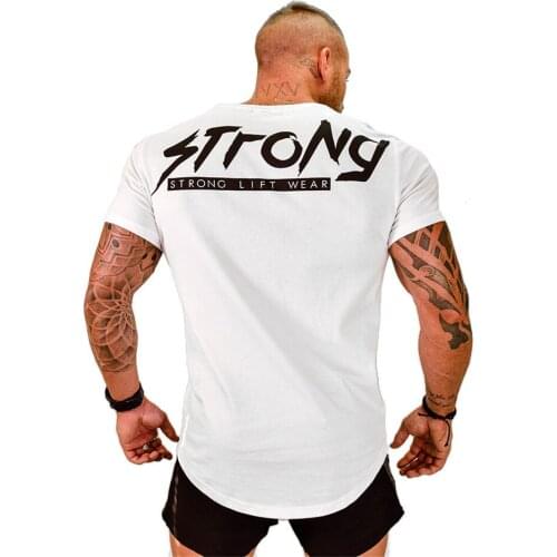 Mens Fitness sport running cotton t shirts Stretch Basketball training quick-drying short sleeve Tee Male Casual Jogger tops