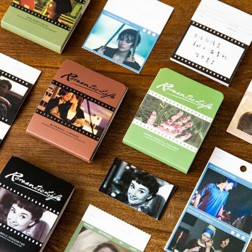 Yoofun 4bars Vintage Film Stickers Movie Sticker for Scrapbooking Junk Journal Decorative Label Stickers Diary Stationery Album