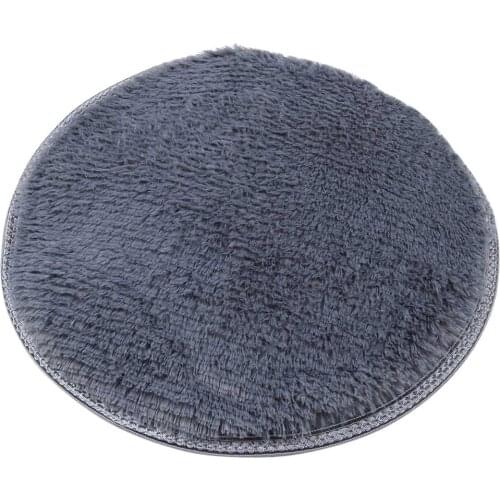 New New Anti-slip 40cm Diameter 4.5cm Thicken Round Floor Carpets Living Room Bathroom Circle Mat Rug SCI88