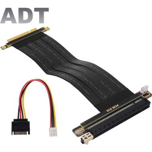 PCI-E x8 Extension Cable Adapter x16 PCIe Riser 8x To 16x GTX 1080 Ti RTX3060 GPU Graphics Cards BTC Mining ETH Bitcoin Extender