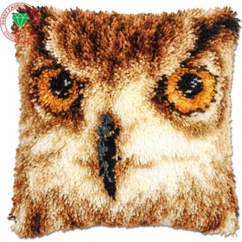 Parrot pillow cushion decor carpet Latch hook rug kits Pillowcase home pillow carpet crochet hooks hook rug cushion embroidery
