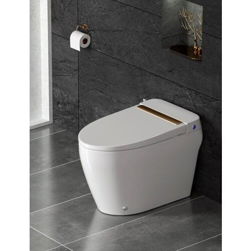 Bathroom Hidden Tank Pulse Ceramic Toilets Small Apartment Water-saving Mute Super-whirling Small-sized Integral Sitting Wc Pan