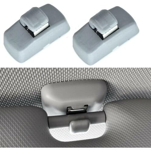 2pcs/set Car Front Sun Visor Hook Clips 3B0857561B Interior Replacement Accessories For SKODA Fabia 6Y Octavia 1Z Superb B5