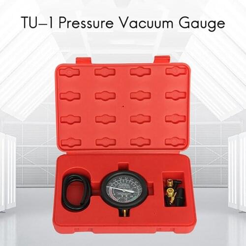 1Set TU-1 Carburetor Valve Fuel Pump Pressure Vacuum Tester Gauge Test Kit Exhaust Pipe Blockage Detection Kit New