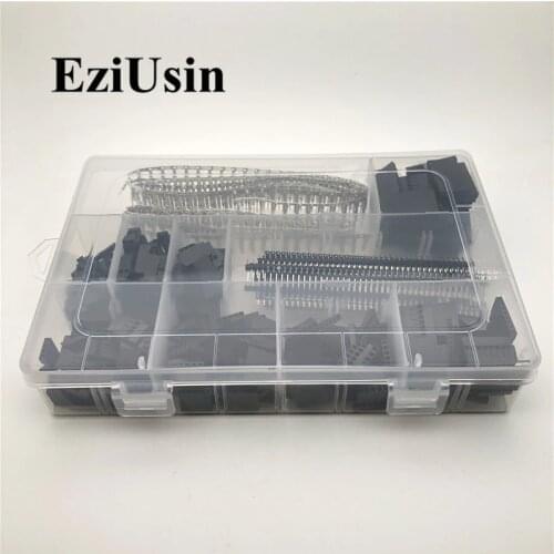 1450pcs Dupont 2.54mm Male Female Wire Jumper Crimp Terminal Pin Header Connector Housing Kit 1p 2p 3p 4p 5p 6p 8p 10p