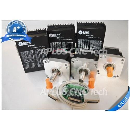 3-Axis NEMA 42 Stepper Motor (1696oz-in/100mm/6.0A) & 150VAC Stepper Driver DM1182 Kit