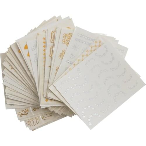 30 Sheet Nail Sticker Optional Decal Sticker Nail Deco Manicure Nail Art Stickers Set Gel UV Nails Sequins 6.3 * 5.4cm