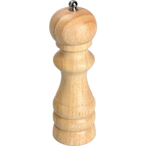 4/ 5 /6 /8 Inch Classical Wooden Oak Pepper Spice Salt Corn Mill Grinder Muller Kitchen Accessories Wooden Pepper Grinder