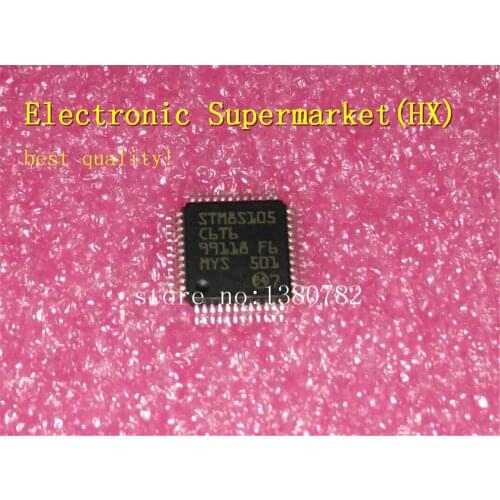 Free Shipping 50pcs/lots STM8S105C6T6 STM8S105 TQFP-48 New original IC In stock