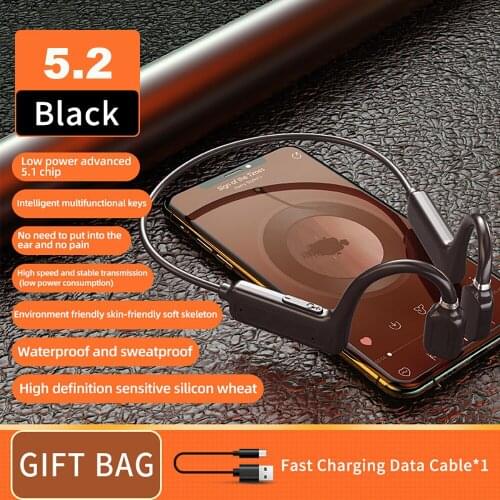 Wireless for Bluetooth Headphones Surround Sound Bone Conduction Earphones Waterproof Sport Noise Reduction Earbuds Earphone