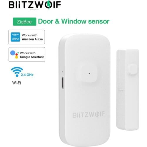 BlitzWolf Wireless Zigbee Door & Window Sensor Home Alarm Detector Open/Close APP Remote Alarm Home Safety Smart Remote Control