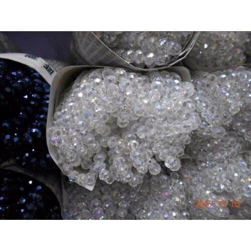 Red AB Color 3*4mm 140pcs Rondelle Austria faceted Crystal Glass Beads Loose Spacer Round Beads for Jewelry Making