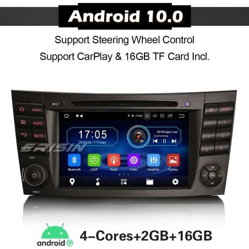 ERISIN 5980 Android 10.0 Autoradio for Mercedes E/CLS/G W211 W219 Car Stereo GPS SatNav Wifi 4G Bluetooth OBD2 Carplay DAB+ DBV
