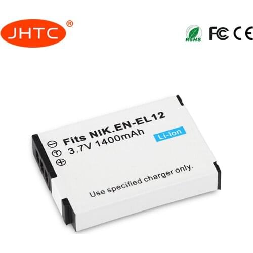 EN-EL12 Battery For Nikon CoolPix S610 S610c S620 S630 S710 S1000pj P300 P310 P330 S6200 S6300 S9400 S9500 1400mAh Batterie