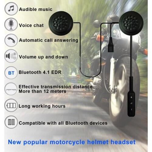 Compact Durable Universal Audio System Earphone Headphone Portable Helmet Headset Widely Applicable for Motorcycle