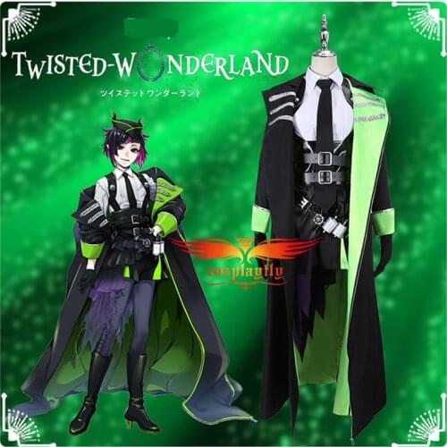 Twisted-Wonderland Diasomnia Lilia Vanrouge Cosplay Costume Women Men JK Uniform Trench Apron Dress Shirt Accessories Halloween